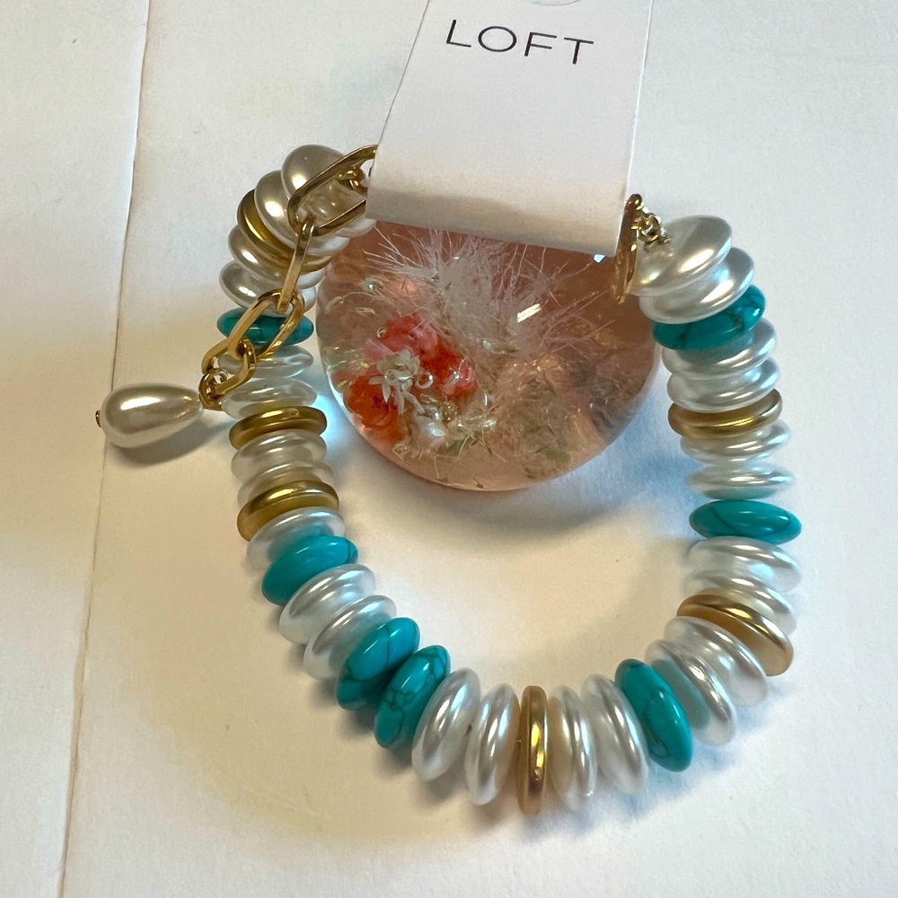 New Loft pearlized statement bracelet